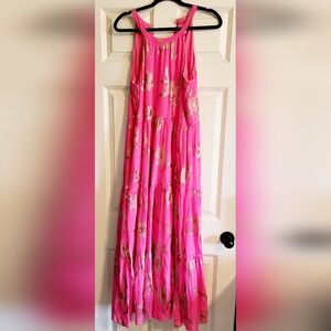 Lilly Pulitzer Beccalynn Silk Maxi Dress sz Med